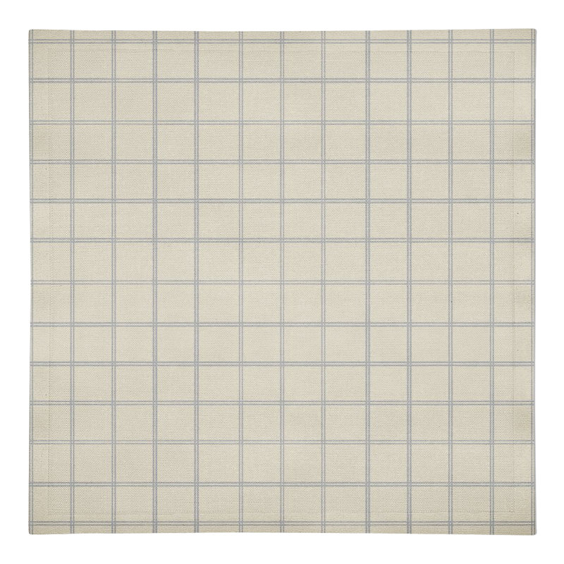 Serviette en coton 10 po Divia, Beige / bleu