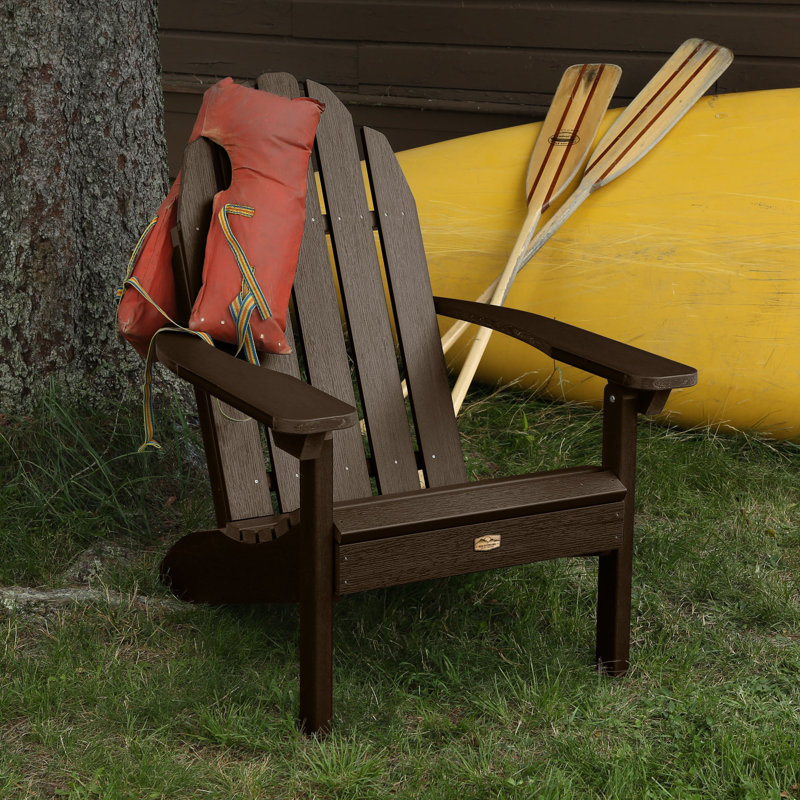 The Mountain Bluff Essential Adirondack Chair, Dark Brown