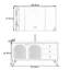 Armoire de salle de bain de style moyen-antique