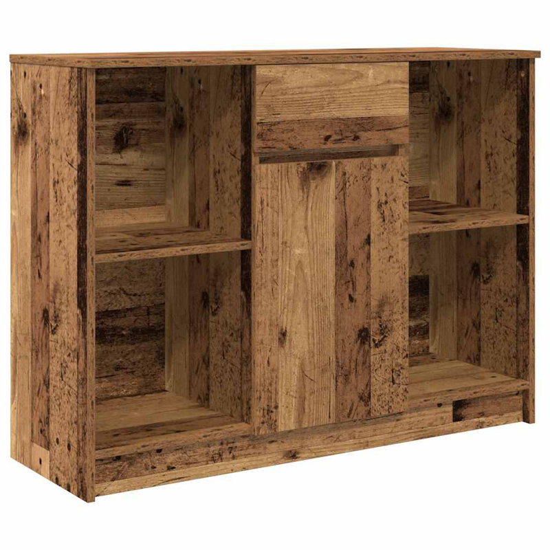 Sideboard With Drawer 101X35x76 Cm Engineered Wood, Old Wood