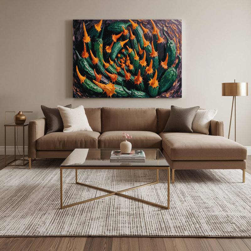 Art mural sur toile, "Fruit africain", H 11 po x l 14 po