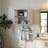 Wall Cabinet, Glass Door Display Wall Mounted Cabinet, Floating Cabinet With Inadjustable Shelves For Kitchen,Bathroom,Living Room