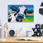«Pasture Cow 1» par Carolee Vitaletti, art mural en verre acrylique-101651196