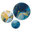 Ensemble de 3 décorations murales Agathe Ripple Golden Rivers I