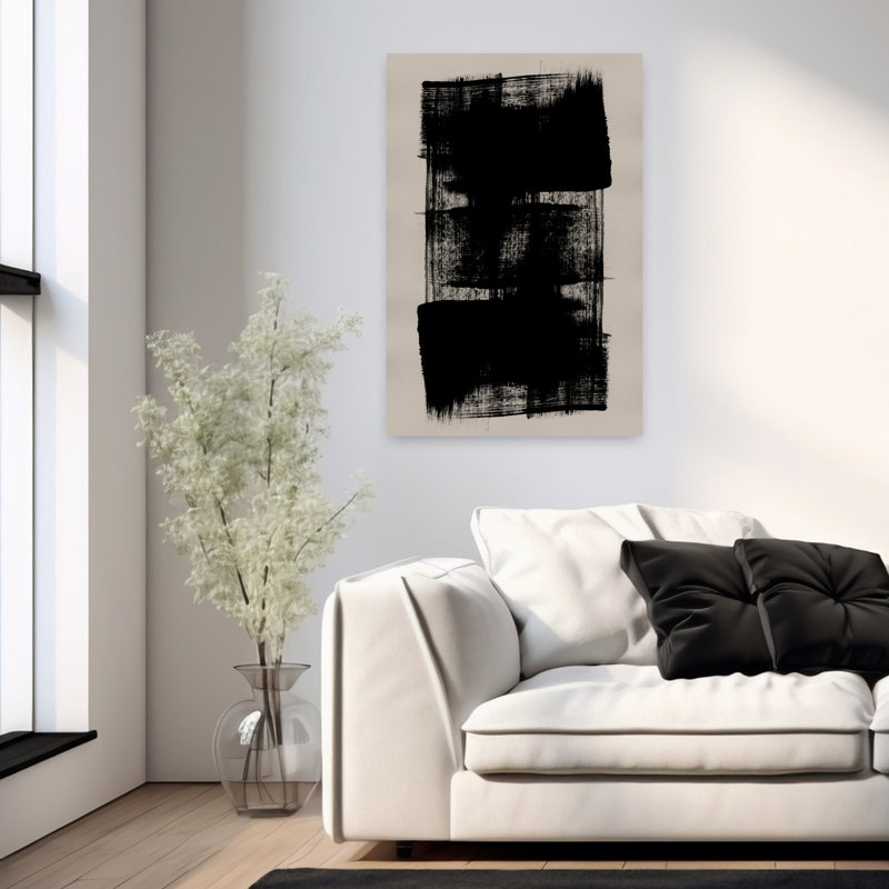 Art contemporain contemporain abstrait, H 36 po x l 24 po