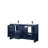 Lafarre 60 in W x 20 in D Double Bath Vanity and Gun Metal Faucet Set-113056873-104786647