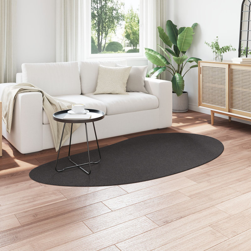 Area Rug Anthracite Non-Slip, Novelty 100 x 200 cm, Polyester