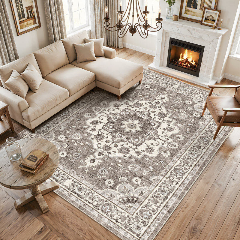 Tapis de couloir oriental 7x9, Rectangle 7 pi x 9 pi