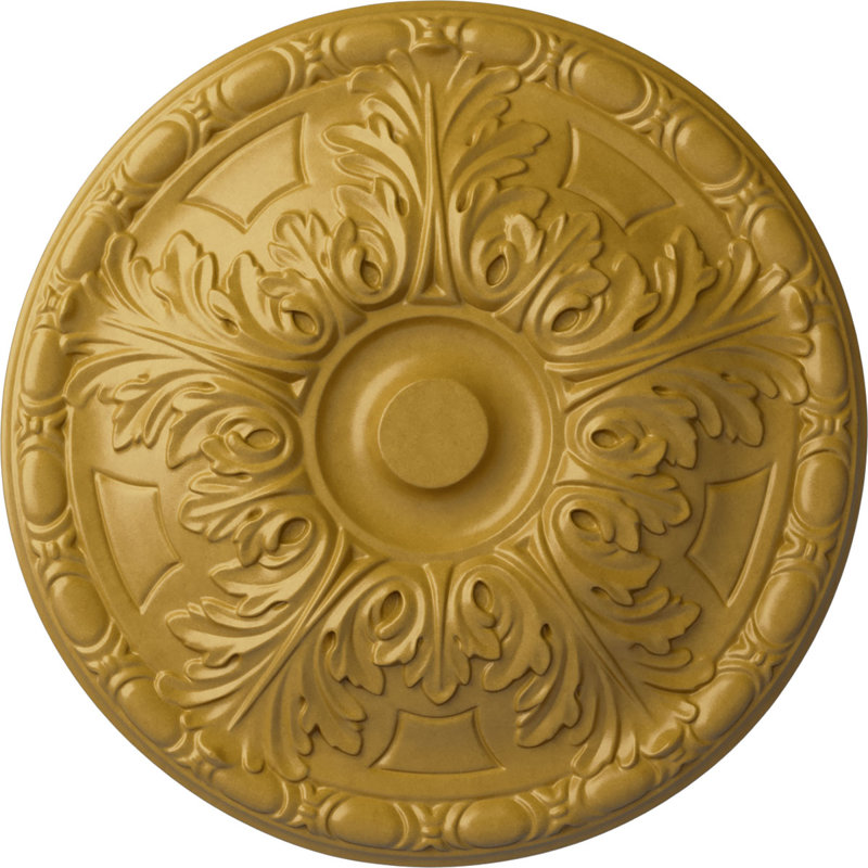 Médaillon de plafond H 15,75 po x l 15,75 po Granada, Or iridescent