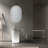 Isalgue Aluminum Oval Mirror