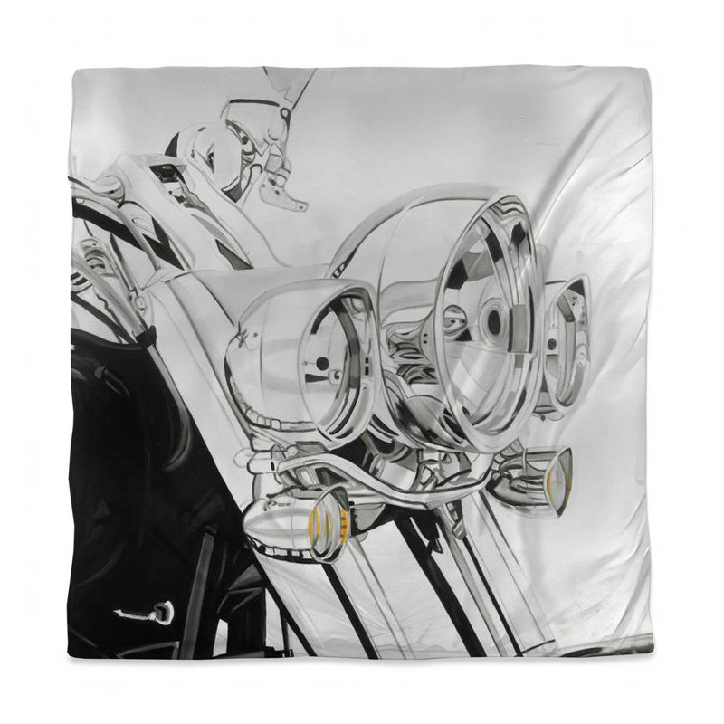 Motorcycle Light Hobbies White Industrial Duvet Cover - Home Decor
