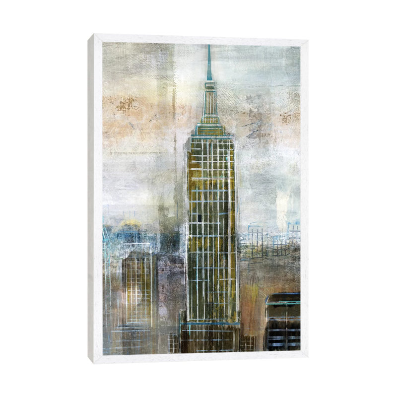 City Contrast by Nan - Print on Canvas, White Framed, 101.6 cm H x 66.04 cm W