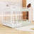 Metal Bunk Bed With Ladder And Guardrails-158494429-158494428