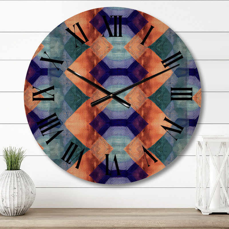 Horloge murale en bois massif Marielena, Moyenne