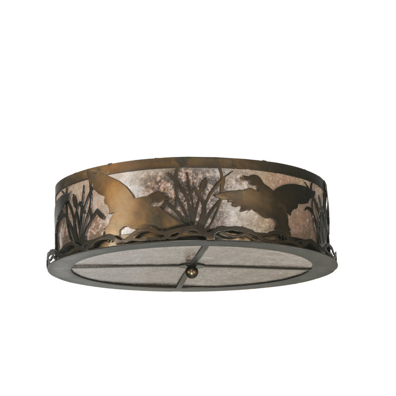 Rustic Lodge 4 - Light Flush Mount