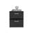 Trivor 2 Drawers Nightstand , End Table, Side Table Metal Handles -Black-1909555342