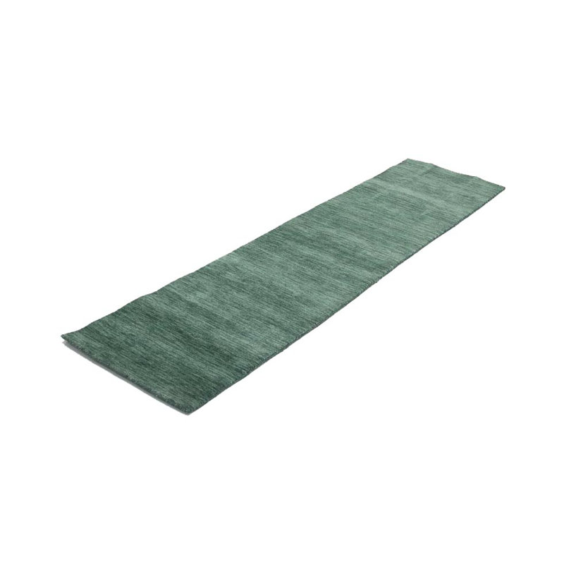 Tapis de couloir oriental vert moderne tissé à la main 2 x 9, Tapis de couloir 2 pi x 9 pi, Vert