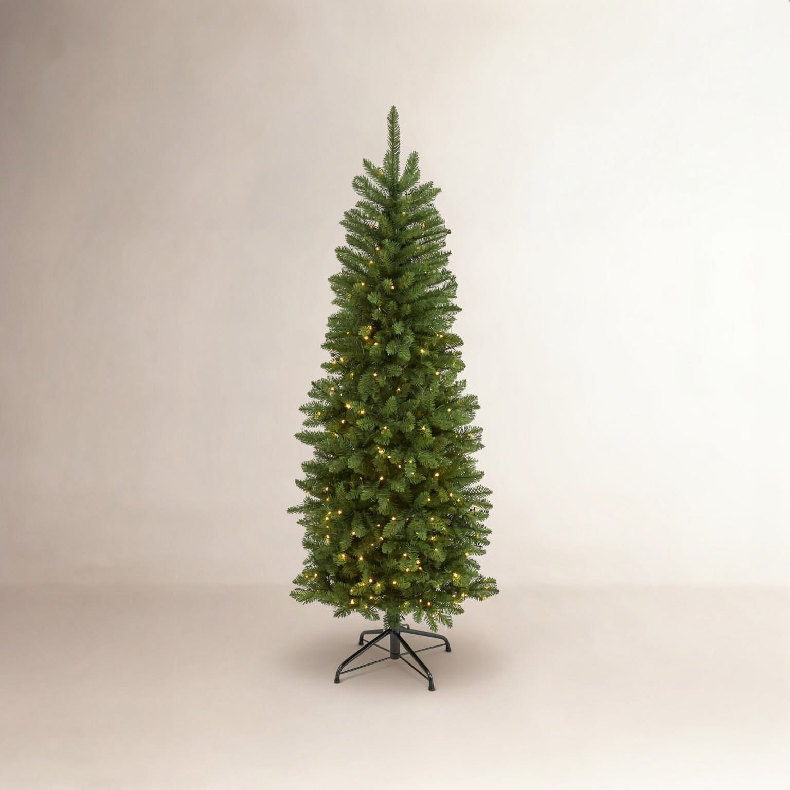 Lighted Artificial Christmas Tree, 6' H