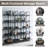5 Tier Industrial Vintage Bookcase, Open Bookshelf With Metal Frame & Mdf Boards, 400lbs Total Capacity For Home Office – Anti-tip Design-123056928