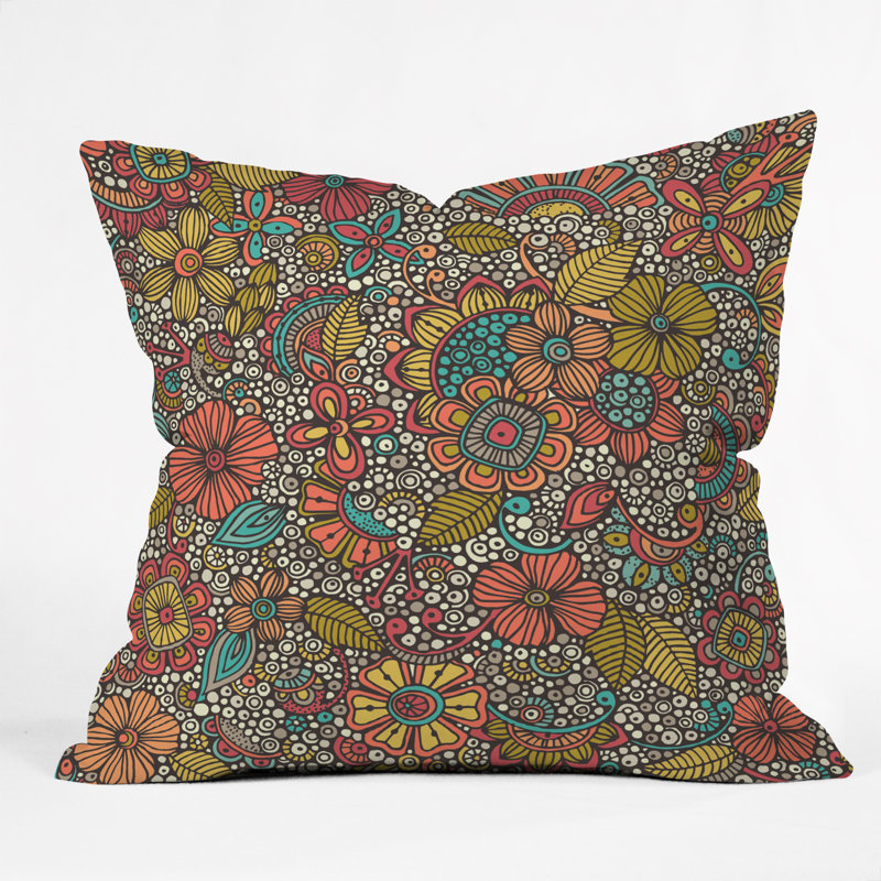 Coussin doodles valentina ramos jardin, 18 po x 18 po