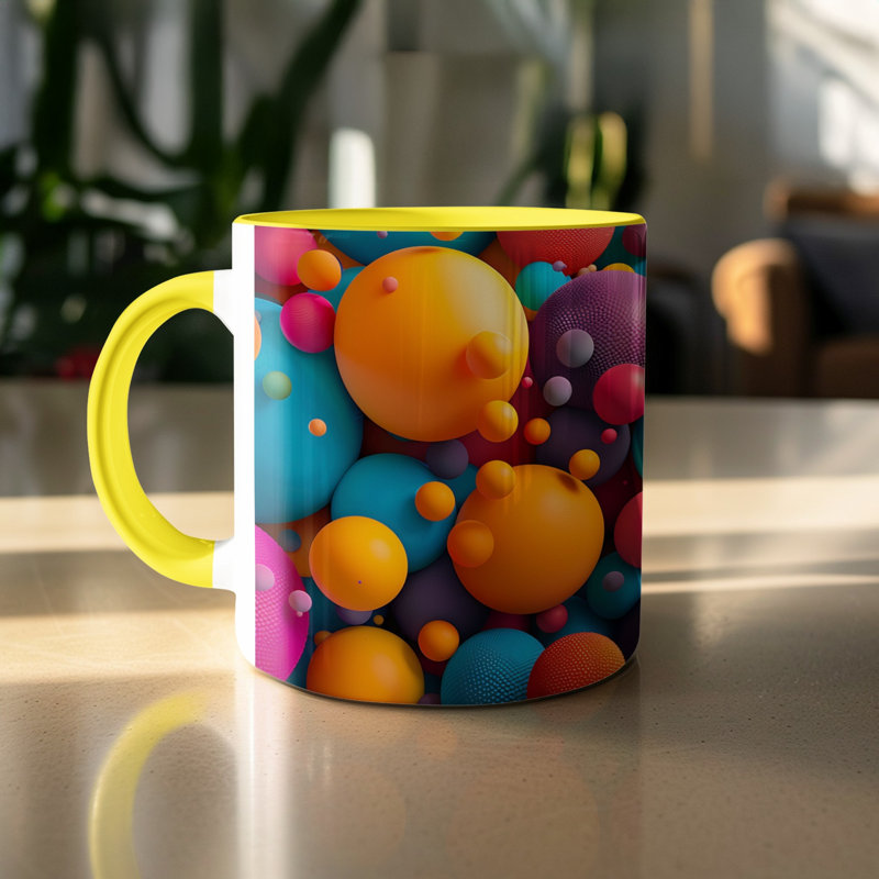 Ceramic Coffee Mug, Yellow