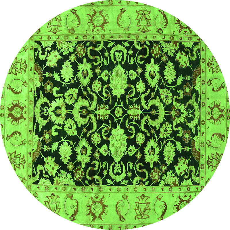 Performance Oriental Indoor Rug, Round 6'