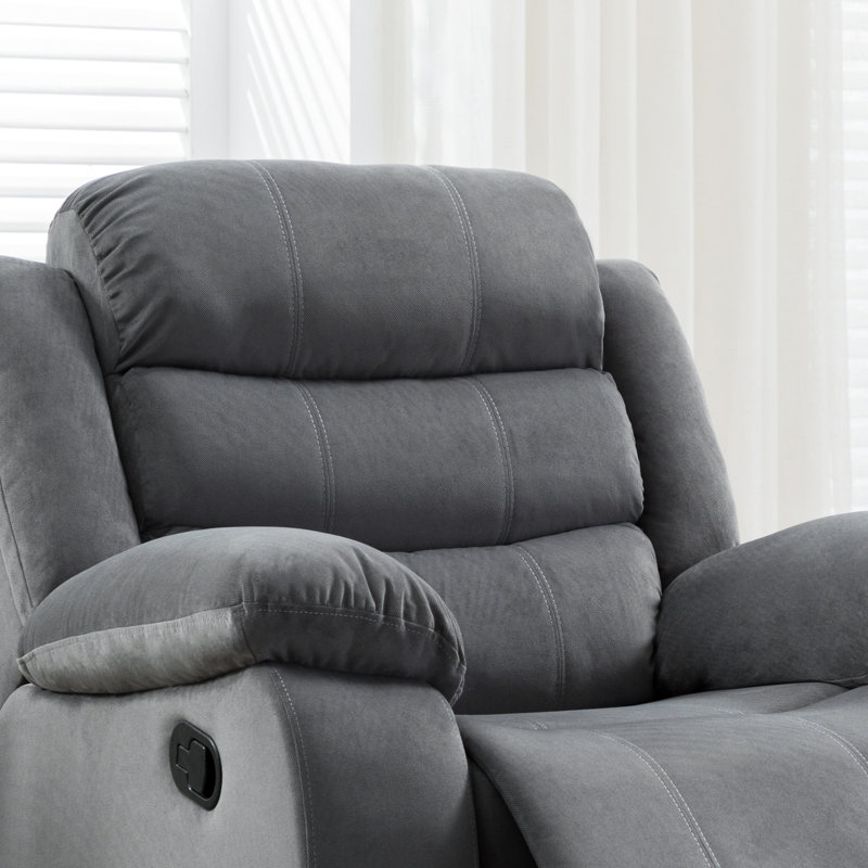 Kingstowne Upholstered Massage Chair, Gray