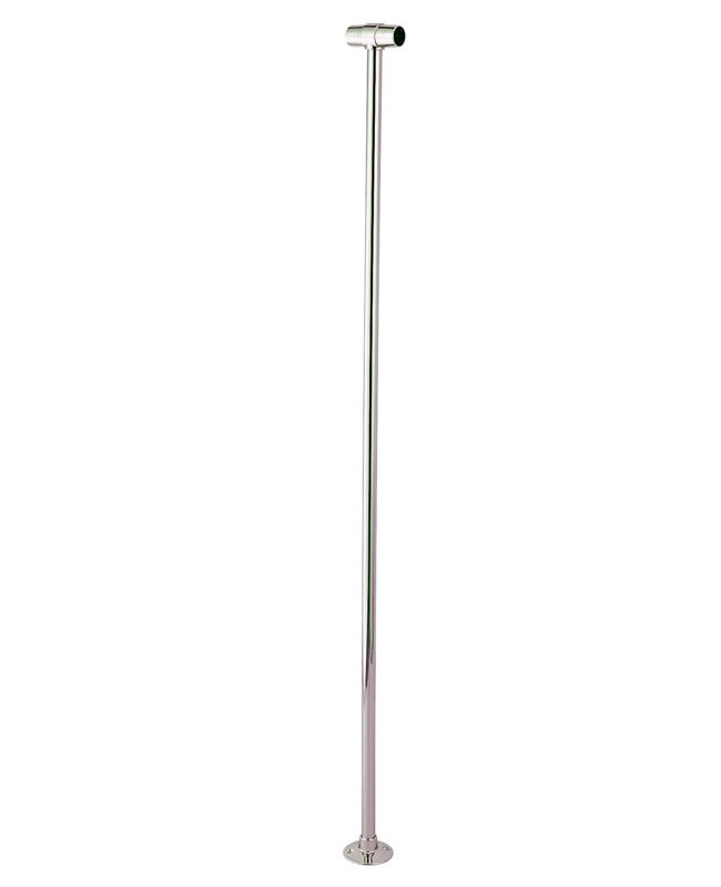 Enceinte de rideau de douche ovale, Chrome poli