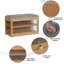Banc de rangement pour 7 paires de chaussures