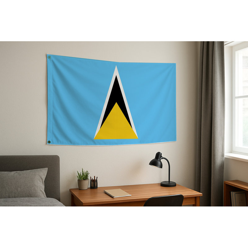 Drapeau de Sainte-Lucie - Drapeau
