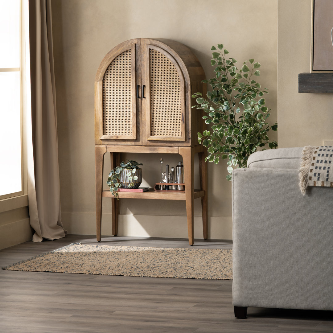 Biscayne Rounded Top Bar Cabinet Bay Isle Home™