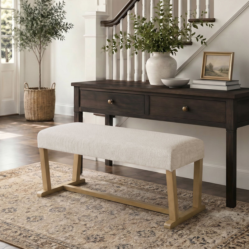 Banc rembourré Modern Modern, Beige