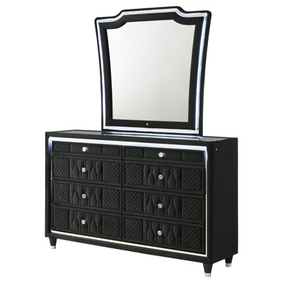 Commode 8 tiroirs avec miroir Castiglione