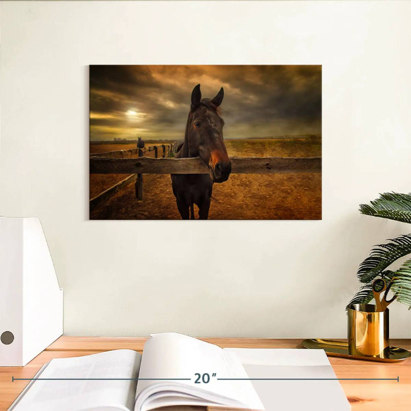 Brampt Farm Horse, 8" H x 12" W
