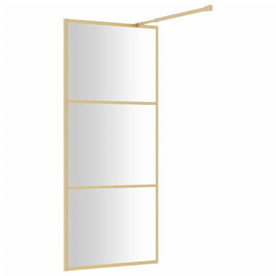 Bendale 195mm H Framed Walk In Glass Screens with Glass