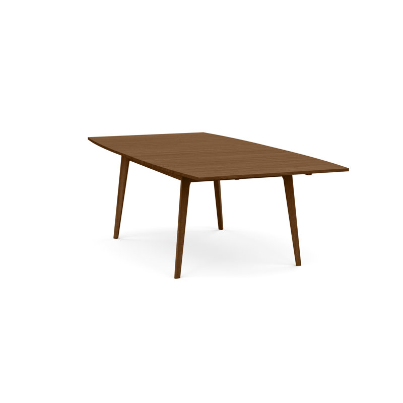 Catalina Four Leg Extension Table, 60" L x 40" W, Natural Walnut