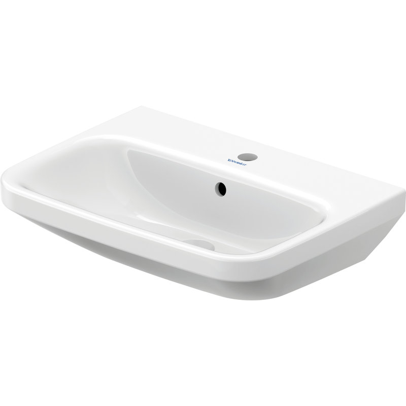 Lavabo de salle de bain à double fixation en céramique 24 po avec trop-plein Duravit DuraStyle
