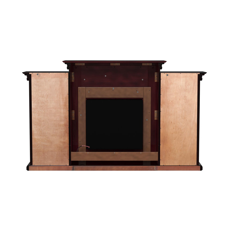 Tonsey 70.25'' W Espresso Electric Fireplace