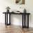 Geometric Design Console Table With Solid Pine Legs-1790850052-1790850054
