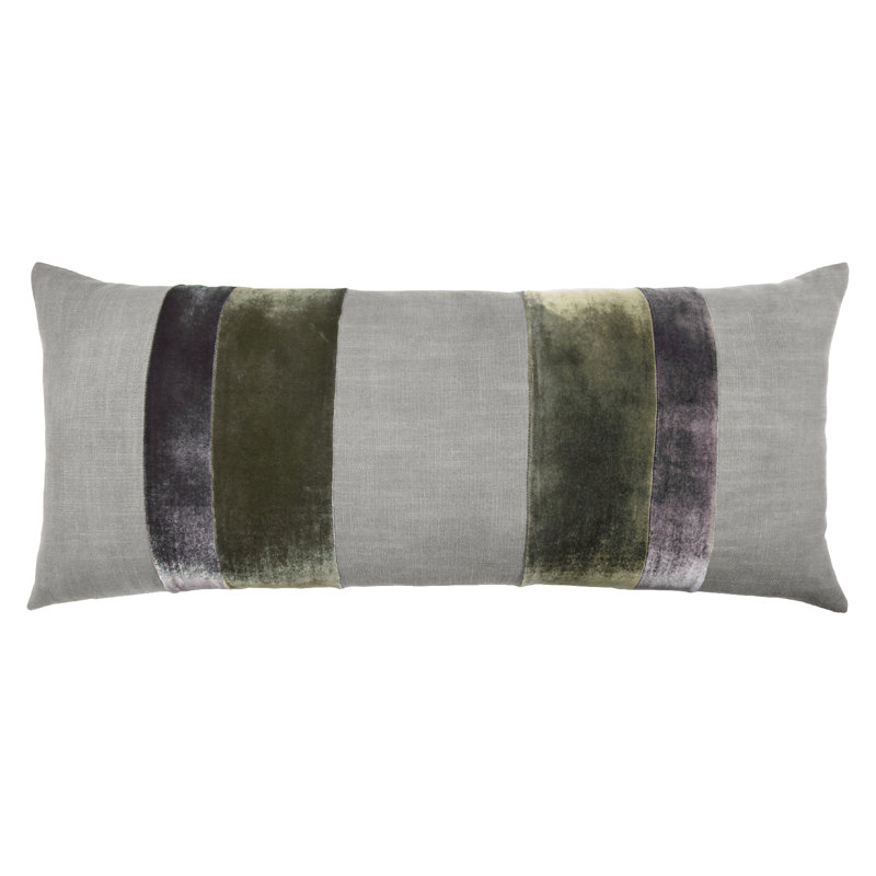Stripe Lumbar Pillow Cover & Insert, Oregano, 16" x 36"