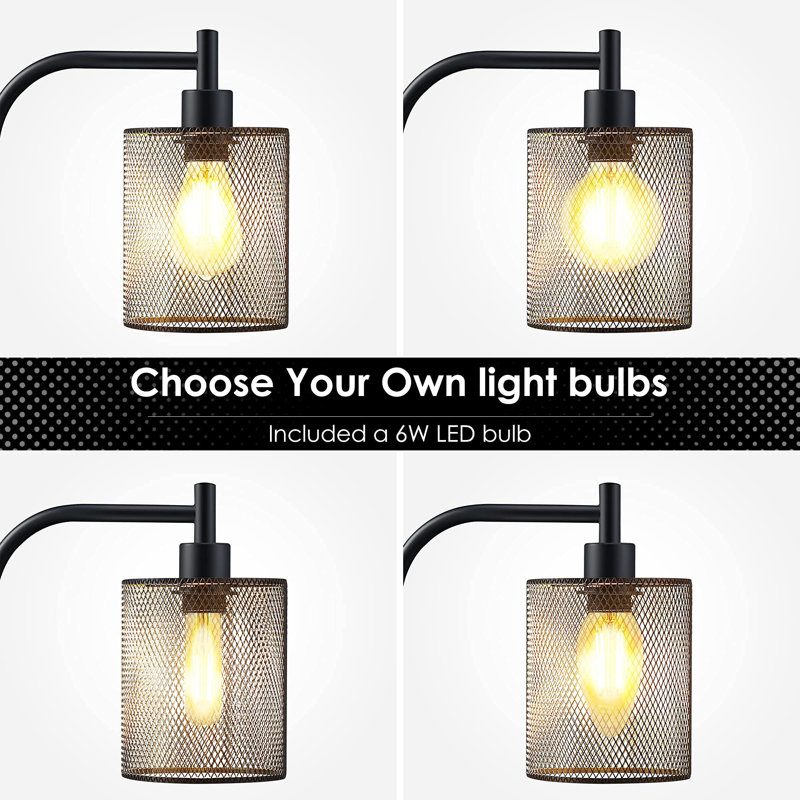 Industrial Floor Lamp, Black