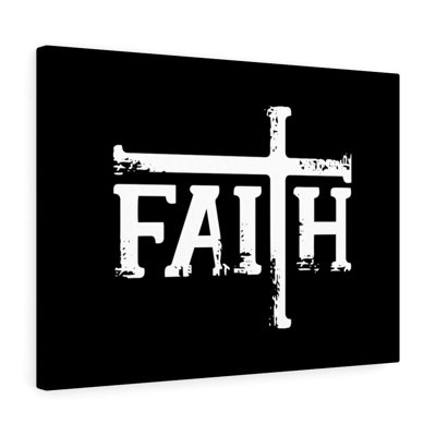 Faith Big Cross - Wrapped Canvas Print