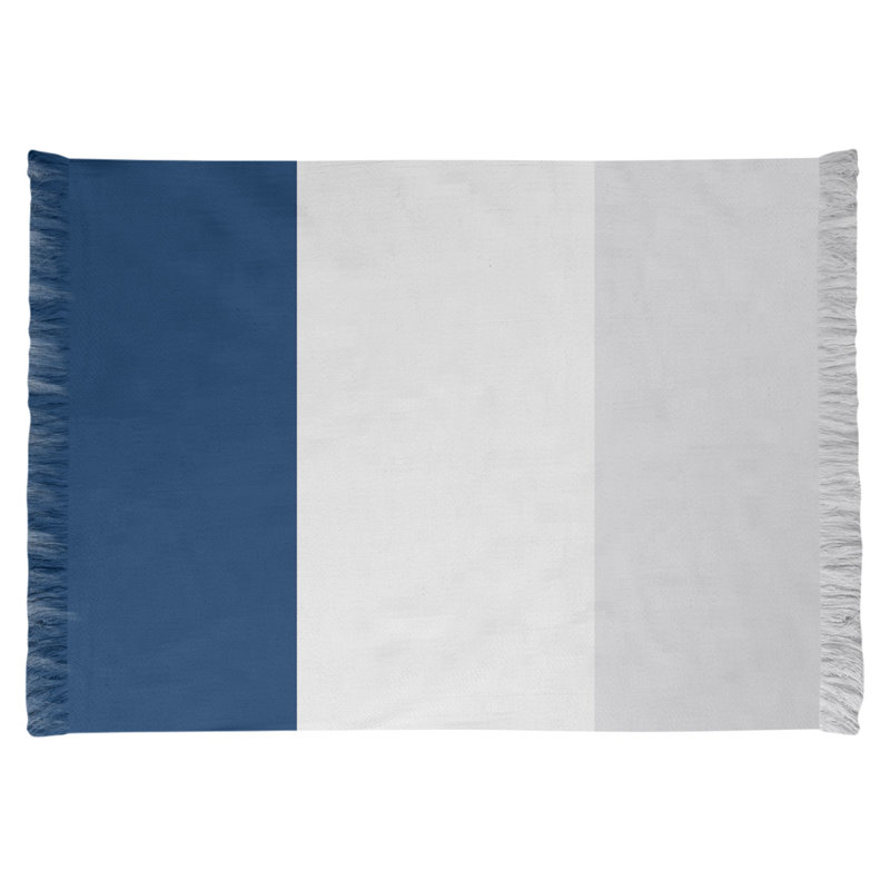 Tapis à rayures bleu marine/blanc/gris Houston, Oui