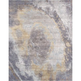 Cosmo Hand Knotted Abstract Area Rug in Multicolor