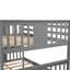 Lit superposé double gris avec lit gigogne, améliore l'organisation et l'espace de la chambre à coucher et lit gigogne simple - gris, cadre, polyvalent pour tous
