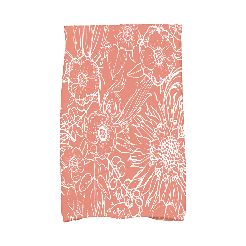 Torchon Red Barrel Studio®, Rouge-orange