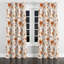 Rideaux classiques Boho pour la chambre à coucher - Rideau à œillets orange Azira - 1 panneau-1632592456-1632592459
