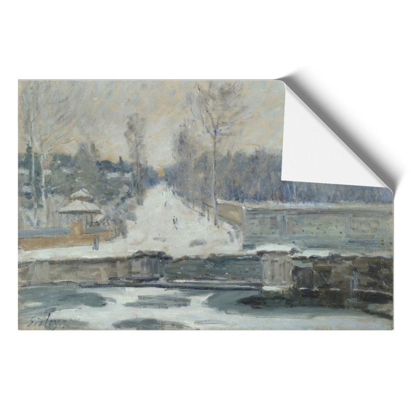 The Watering Place by Alfred Sisley - No Frame Painting, 21cm H x 30cm W x 0.1cm D