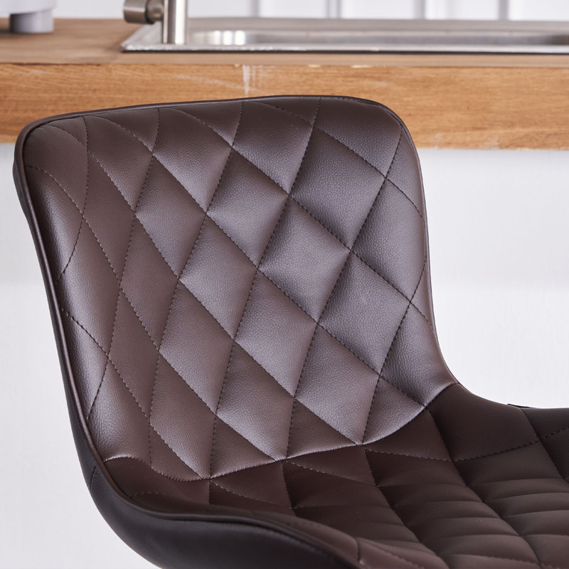 Tabouret de bar Denan, Brun, 2