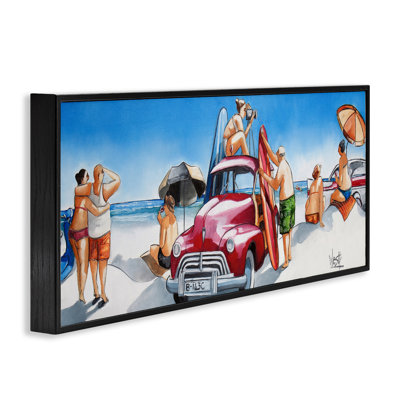 Stupell Industries Group Of Beachgoers  Giclee Art by Ronald West